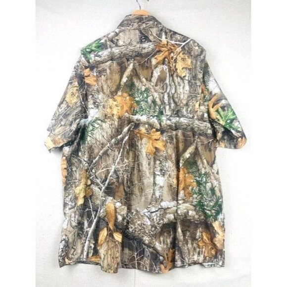 Magellan Outdoor Realtree Edge Fish Gear Camo Short Sleeve Shirt 3XL Relaxed Fit - Picture 2 of 10